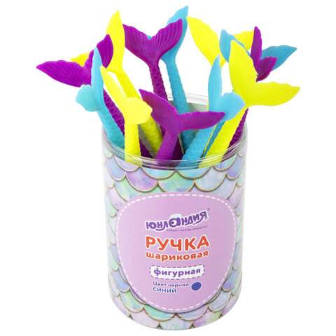 

Ручка шариковая ЮНЛАНДИЯ "Русалка", синяя, 0,7мм, арт. 143777 - (12 шт.)