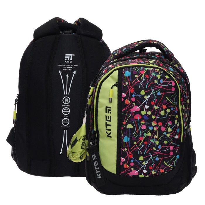

Рюкзак школьный Kite Education teens, 40 х 30 х 17,5 см, эргономичная спинка