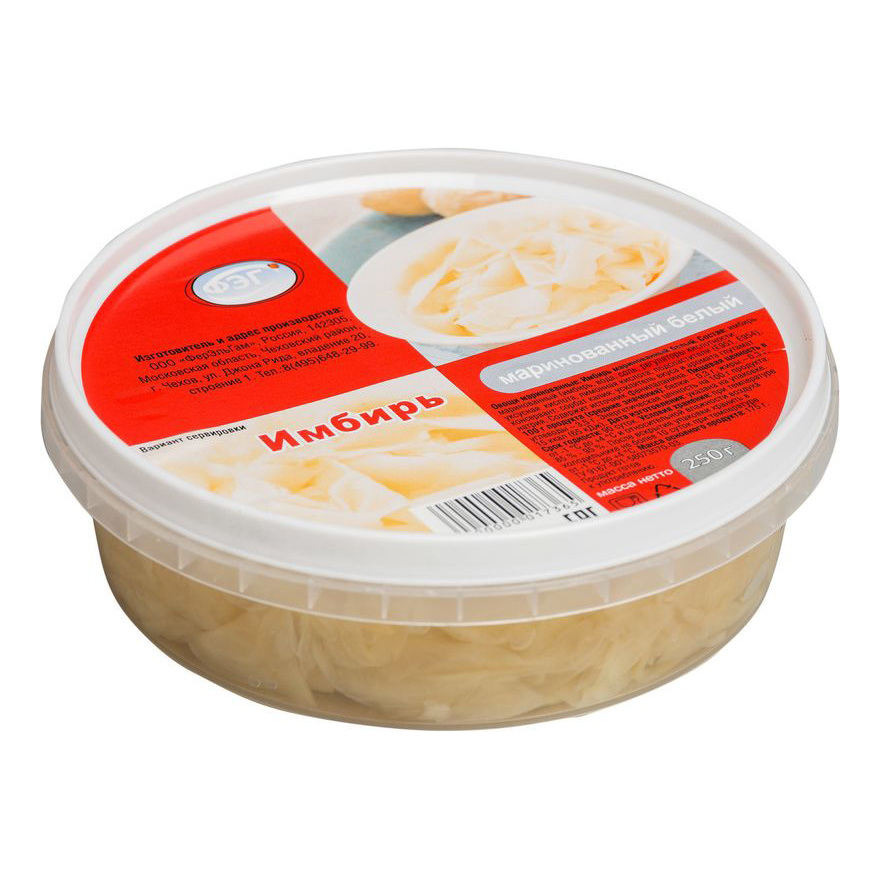 

Имбирь ФЭГ белый маринованный 250 г