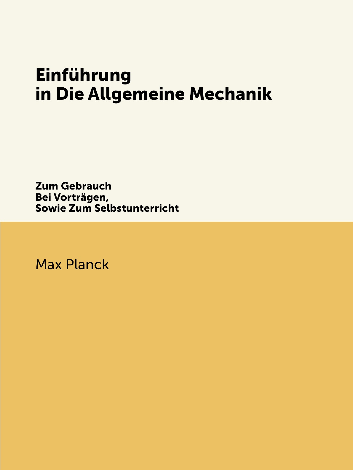 

Einfuhrung in Die Allgemeine Mechanik