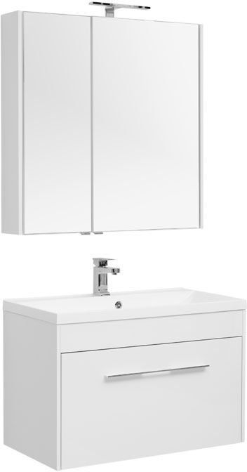 

Aquanet Мебель для ванной Aquanet Августа 90 белый (ручки хром)