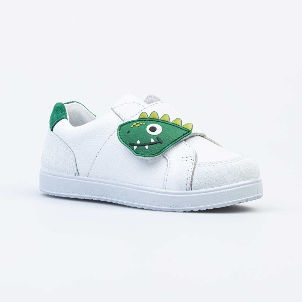 фото Полуботинки котофей 332141-21 белый, зеленый 26