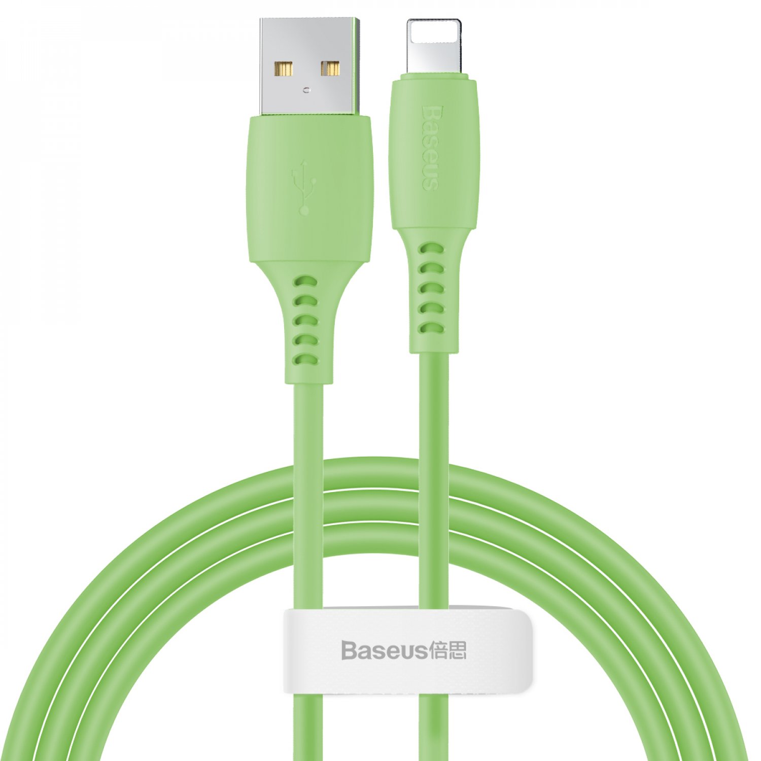 фото Кабель usb-ip baseus colorful green 1.2m 2.4a