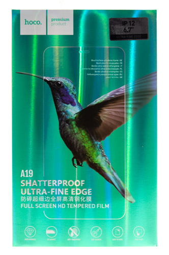 

Стекло Hoco Shatterproof full screen HD tempered film (A19) для iPhone 12 Pro Max