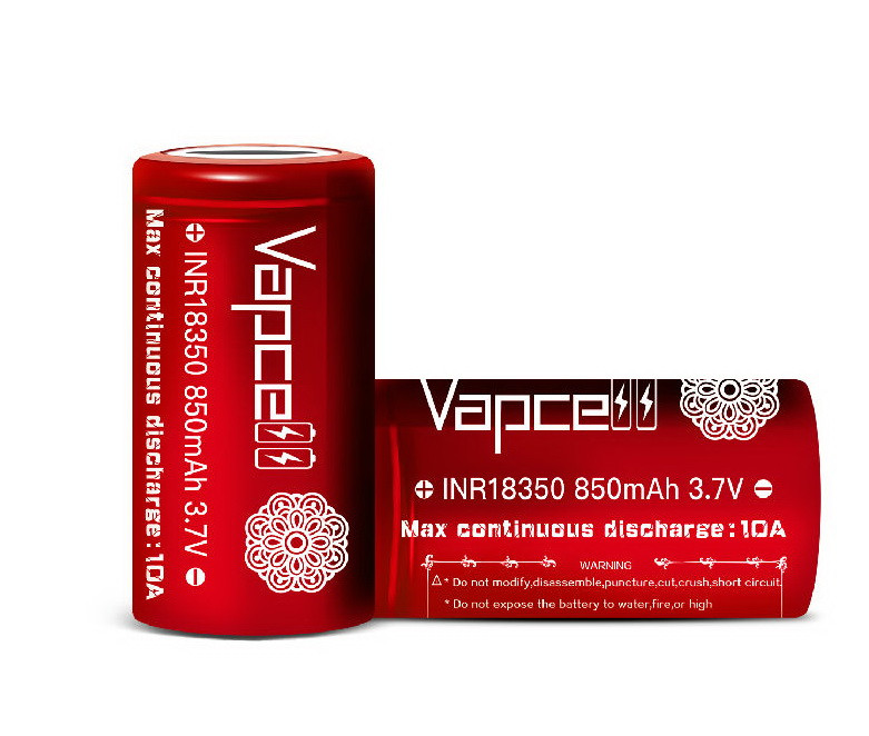 Аккумулятор 18350 Vapcell INR18350 850мАч, 10А