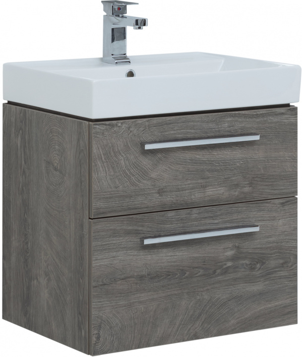 

Aquanet Тумба с раковиной Aquanet Nova 60 дуб рошелье (2 ящика)