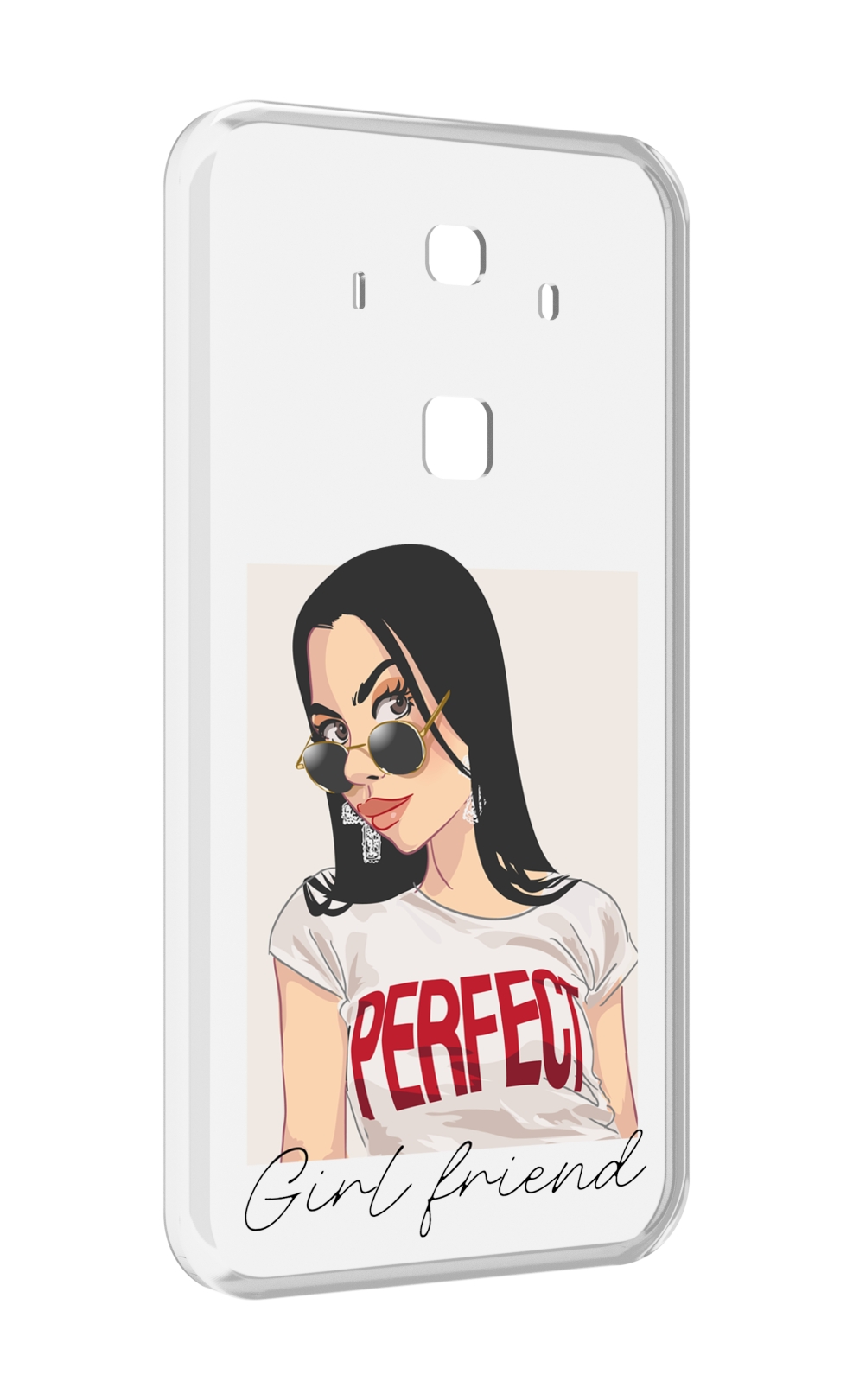 

Чехол MyPads Девушка-с-сережками женский для Huawei Mate 10 Pro, Прозрачный, Tocco