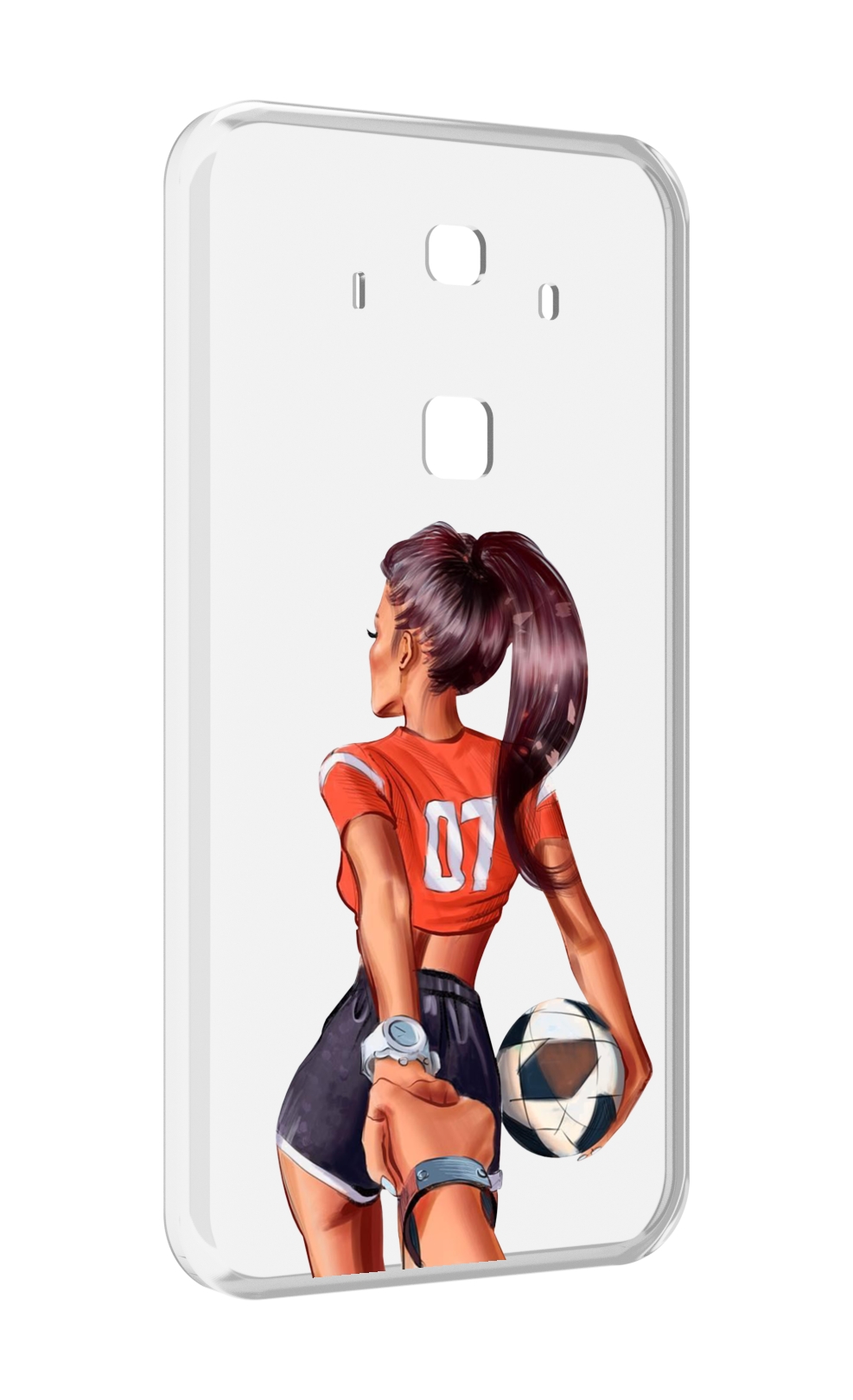 

Чехол MyPads Девушка-футболистка женский для Huawei Mate 10 Pro, Прозрачный, Tocco