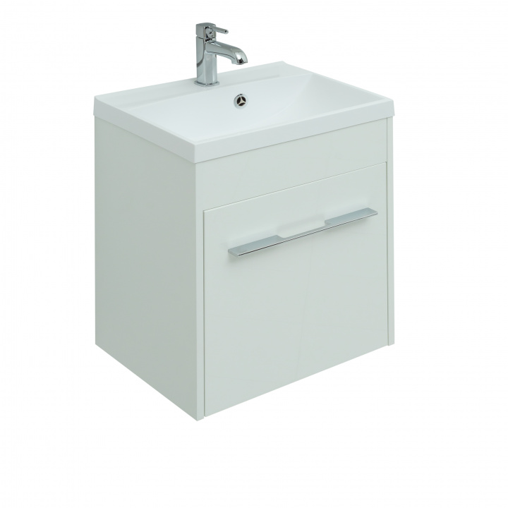 

Aquanet Тумба с раковиной Aquanet Августа 50 белый (ручки хром)