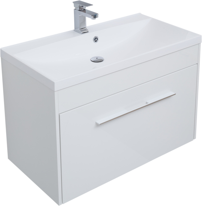 

Aquanet Тумба с раковиной Aquanet Августа 90 белый (ручки хром)