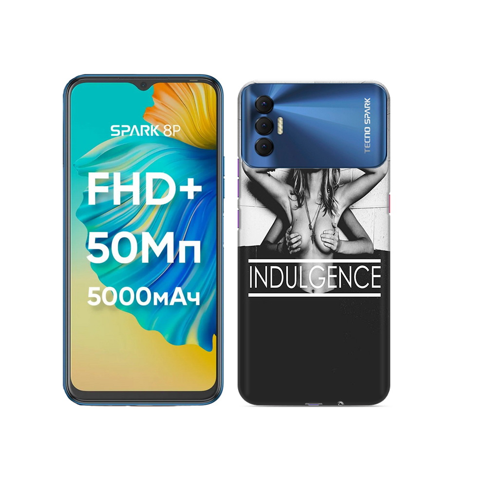 

Чехол MyPads Tocco для Tecno Spark 8P Страсть, Прозрачный, Tocco