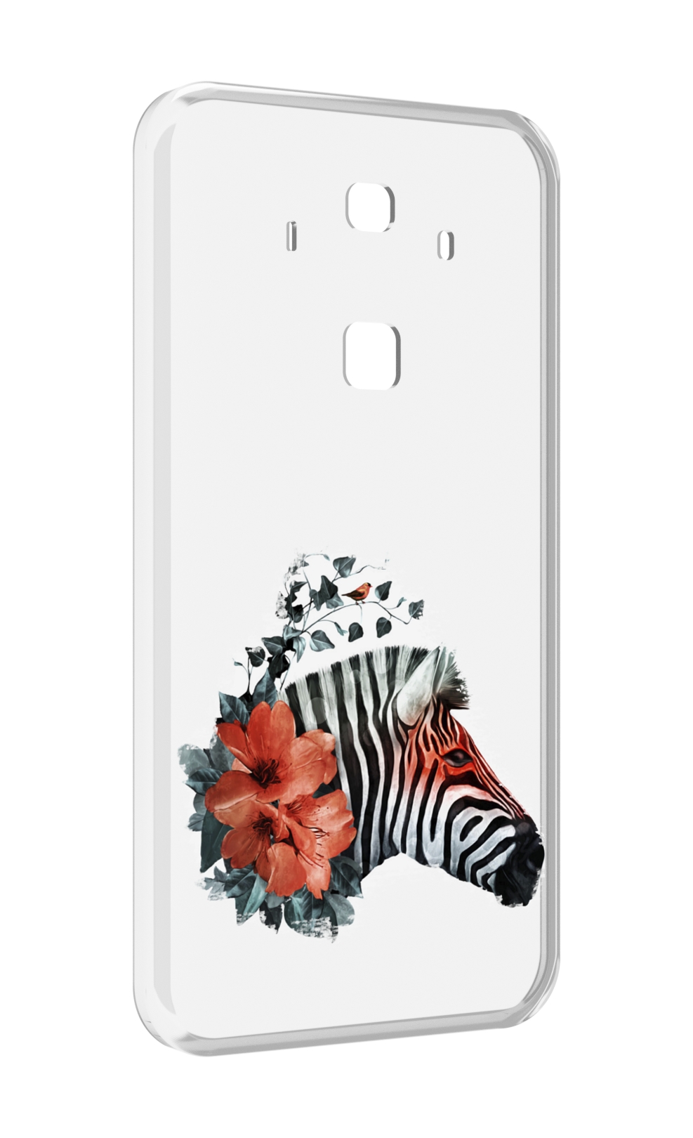

Чехол MyPads Зебра с цветами для Huawei Mate 10 Pro, Прозрачный, Tocco