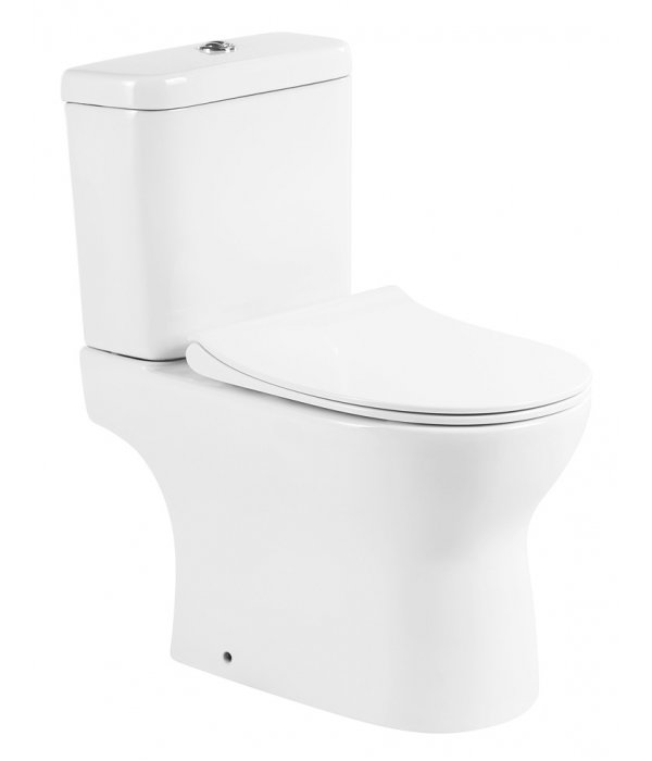 

Унитаз безободковый BelBagno Steam с крышкой BB130SC микролифт, Белый, Steam