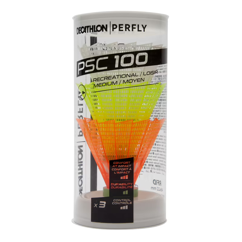 

Воланчики для бадминтона Perfly PCS100 MEDIUM, 3 шт, 8590063
