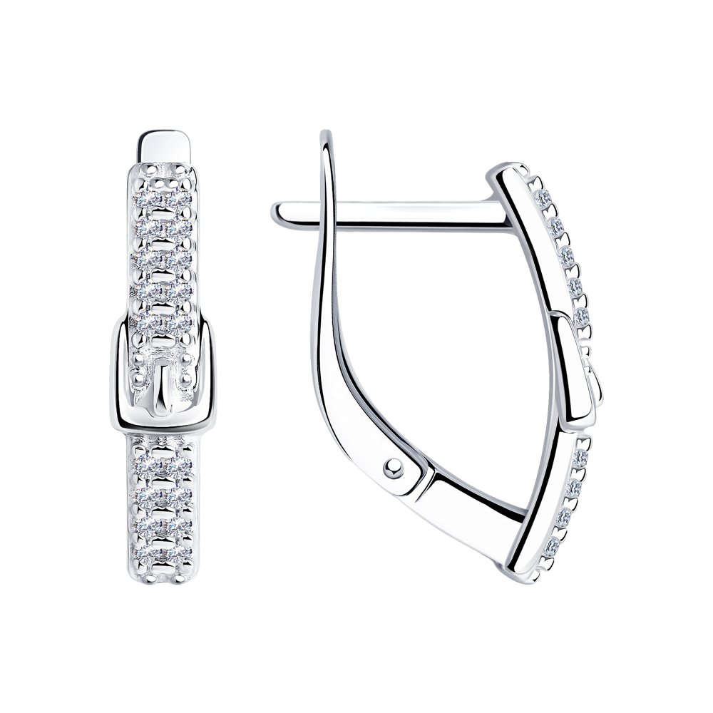 

Серьги из серебра Diamant 94-120-00792-1, фианит, 94-120-00792-1