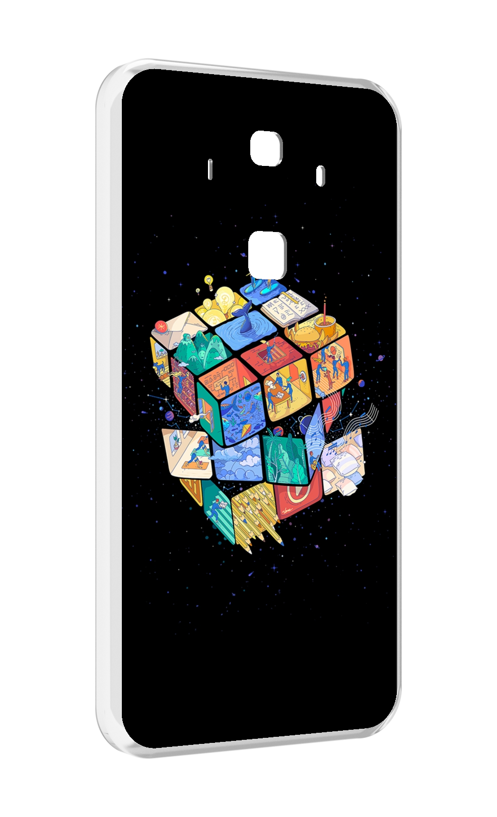 

Чехол MyPads Кубик-Рубика для Huawei Mate 10 Pro, Прозрачный, Tocco