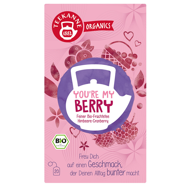 

Чай в пакетиках Teekanne You're My Berry Малина и Клюква, 20 пакетиков