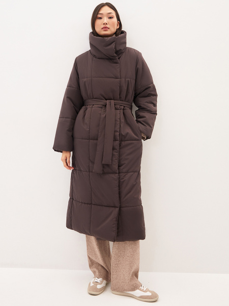 

Пальто женское ZARINA 1421490140-20 коричневое XS, 1421490140-20