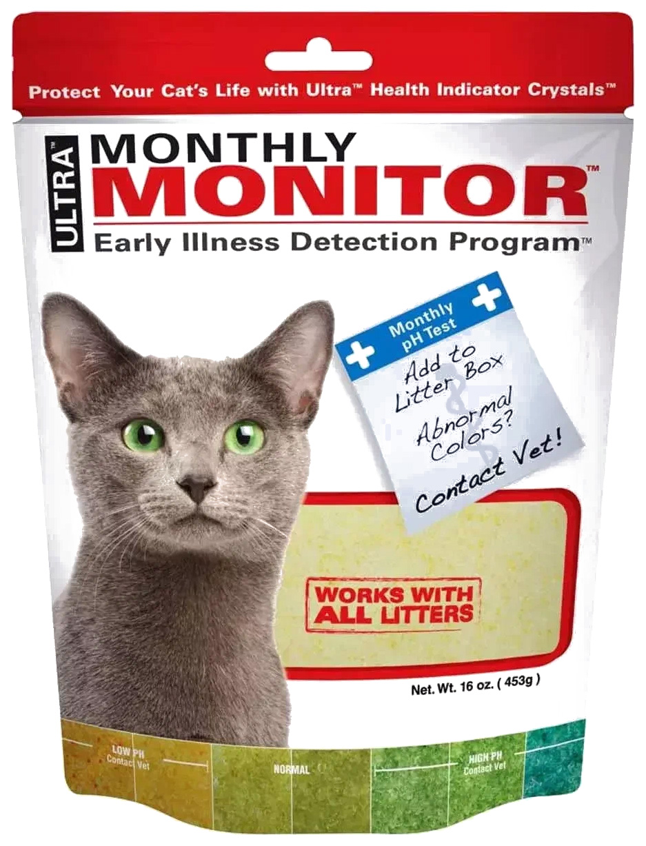 

Добавка в наполнитель для кошек Ultra Pet Monthly Monitor индикатор PH мочи 453 г