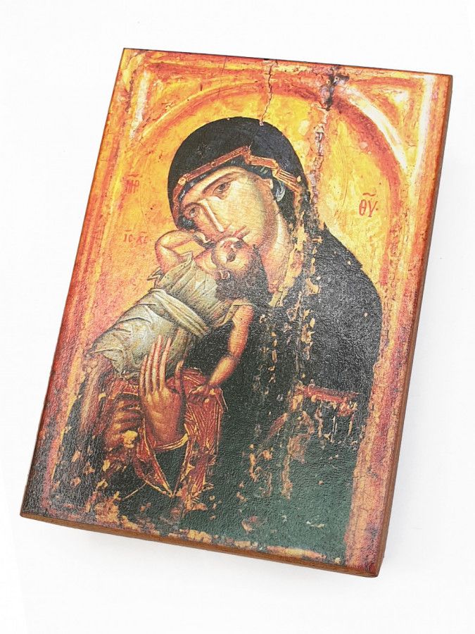 

Икона Взыграние Младенца, под старину, 10х14 см
