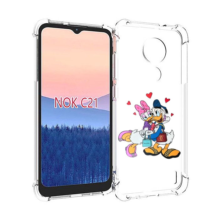 

Чехол MyPads модные-влюбленные-утки для Nokia C21, Прозрачный, Tocco