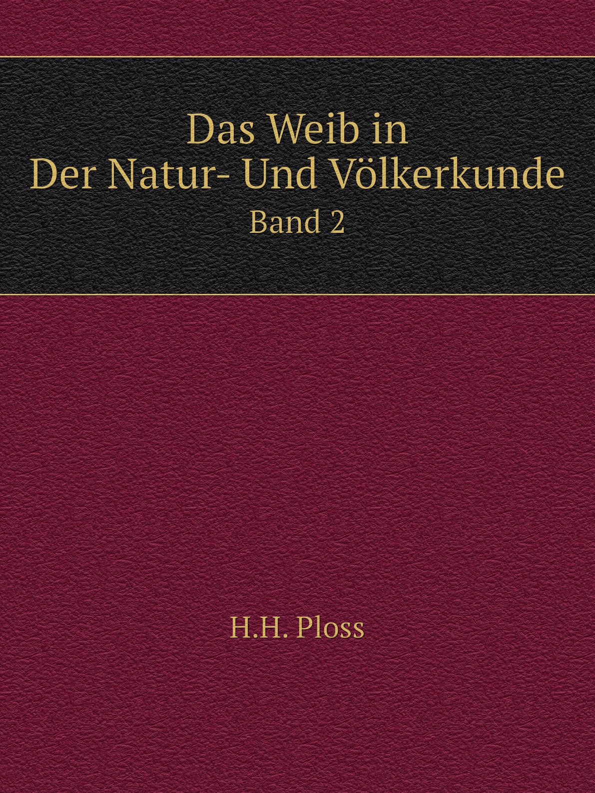 

Das Weib in Der Natur- Und Volkerkunde