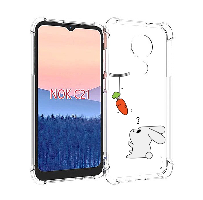 

Чехол MyPads морковка детский для Nokia C21, Прозрачный, Tocco