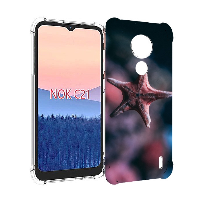 

Чехол MyPads морская-звезда---starfish для Nokia C21, Прозрачный, Tocco
