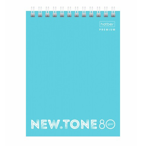 

Блокнот Hatber Premium Newtone pastel Незабудка А6 в клетку 80 листов