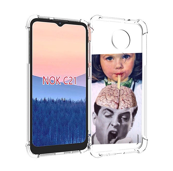 

Чехол MyPads на-здоровье для Nokia C21, Прозрачный, Tocco