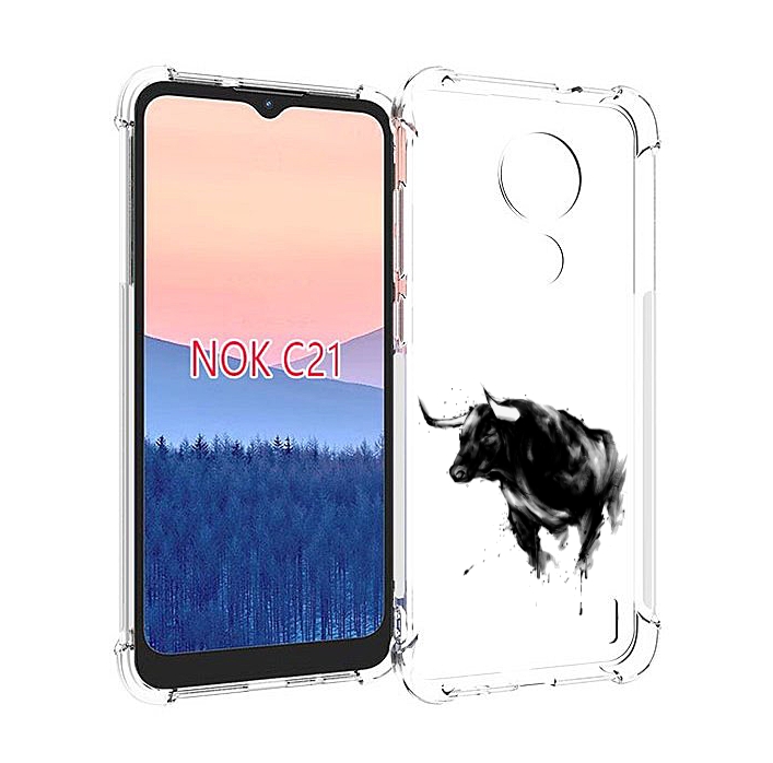 

Чехол MyPads бык для Nokia C21, Прозрачный, Tocco