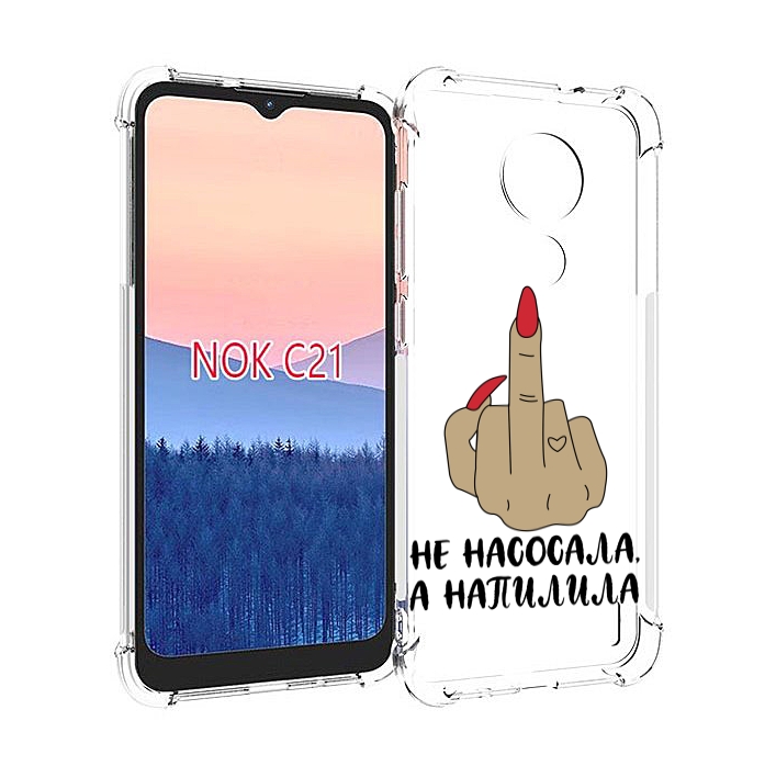 

Чехол MyPads напилила для Nokia C21, Прозрачный, Tocco