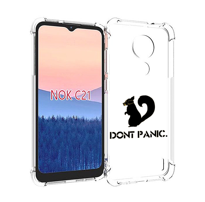 

Чехол MyPads не паникуем для Nokia C21, Прозрачный, Tocco