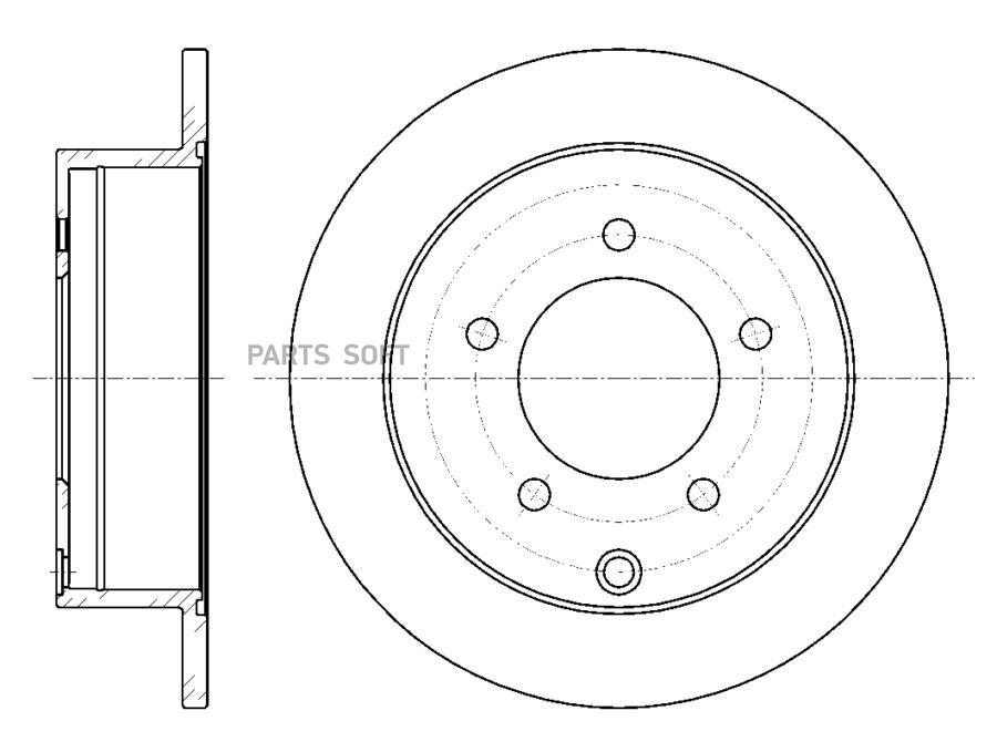 

G-BRAKE GR-01811 Диск тормозной G-brake GR-01811