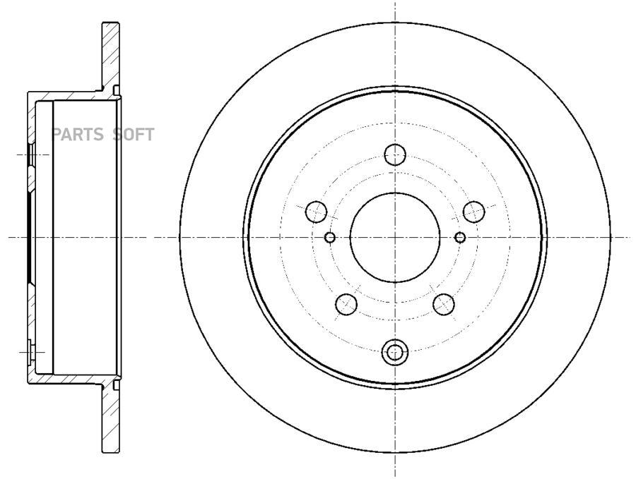 

G-BRAKE GR-01807 Диск тормозной G-brake GR-01807