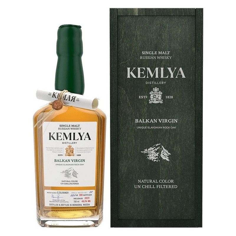 

Виски Саранский ЛВЗ Kemlya Balkan Virgin Single Malt Russian Whisky 49,2% 0,7л