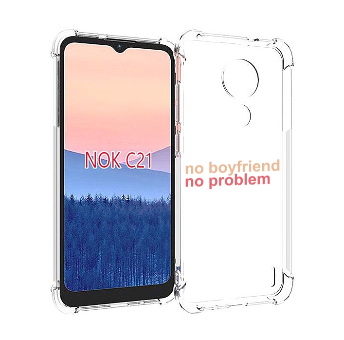 

Чехол MyPads нет-парня-нет-проблем для Nokia C21, Прозрачный, Tocco