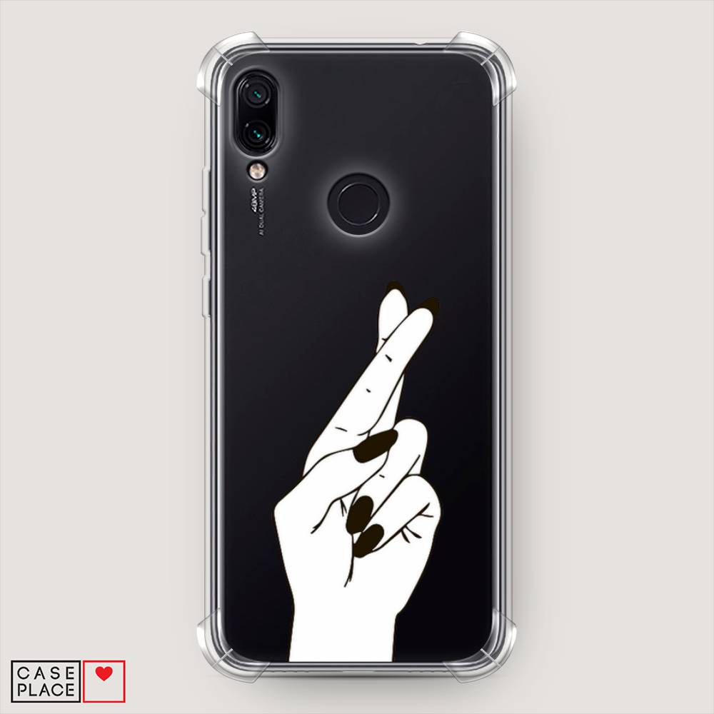 

Противоударный силиконовый чехол "Пальцы графика" на Xiaomi Redmi 7, 35051-1