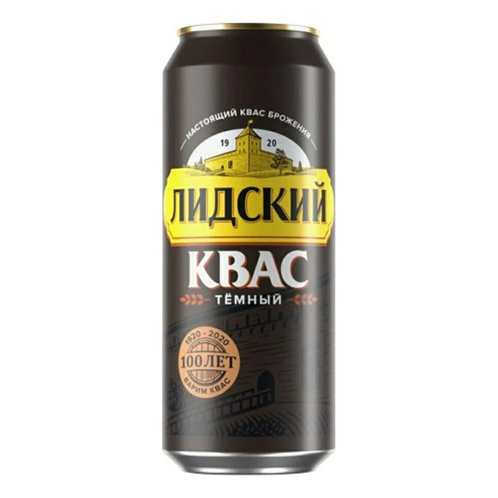 

Квас хлебный Лидский темный 0,45 л
