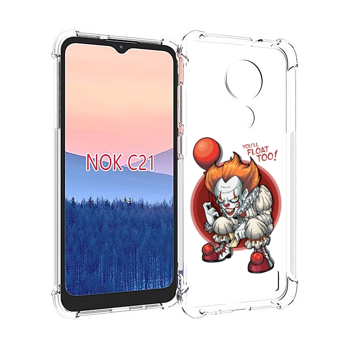 

Чехол MyPads одетый-клоун для Nokia C21, Прозрачный, Tocco