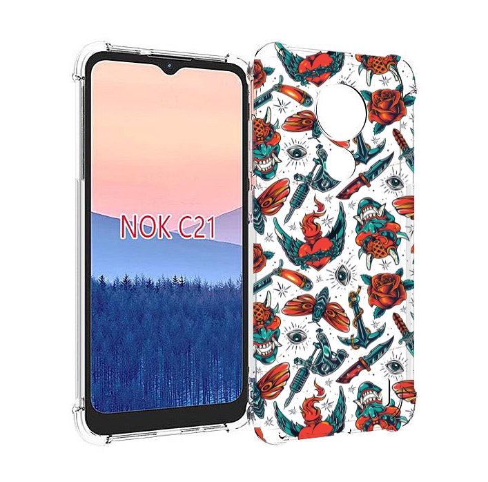 

Чехол MyPads олд-скул-пак для Nokia C21, Прозрачный, Tocco