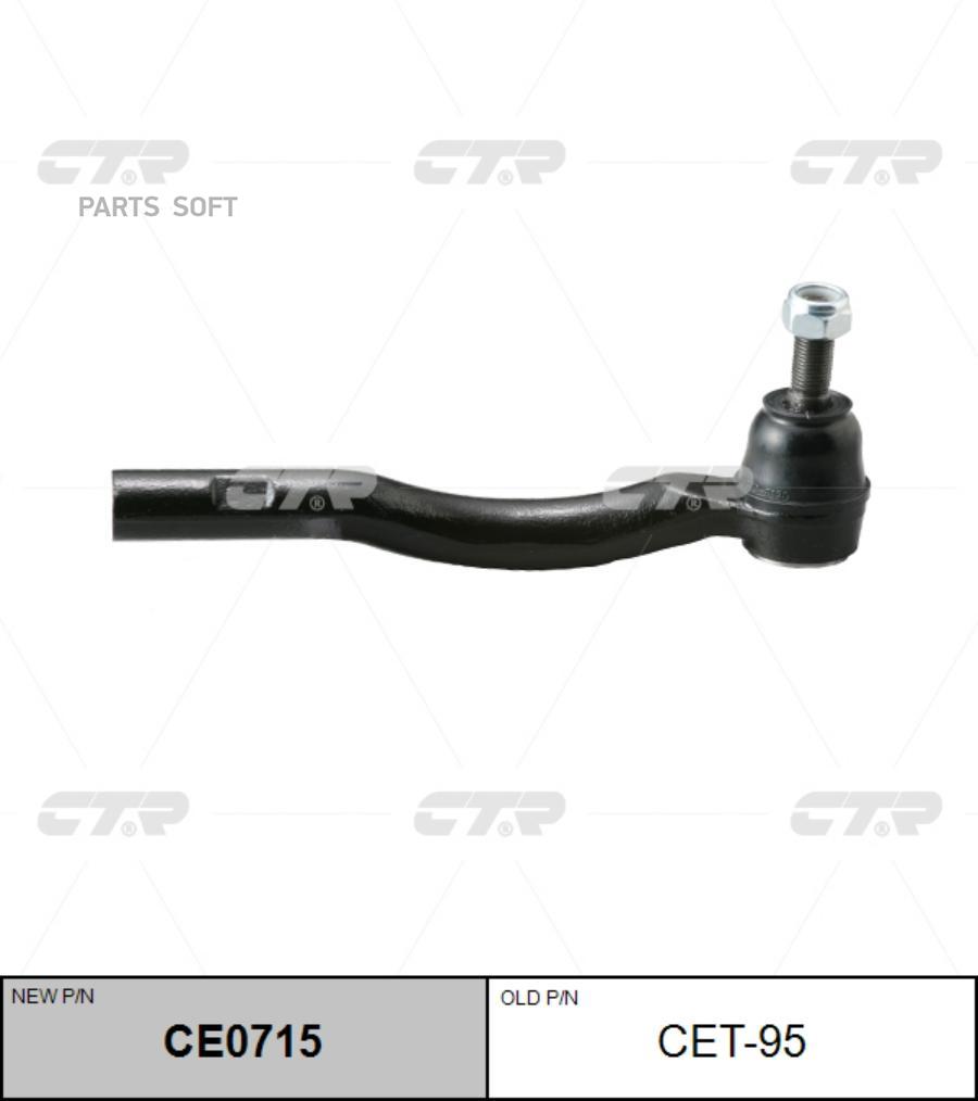 

Наконечник рулевой тяги L [M14x1,5 RHT] (старый арт. CET-95)