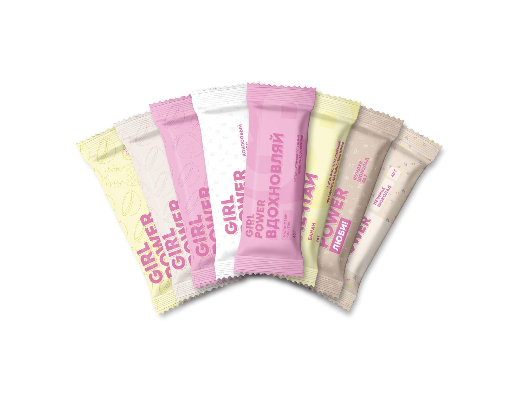 

Батончики GIRL POWER GP44 Mix 40 г, 8 шт., GP44