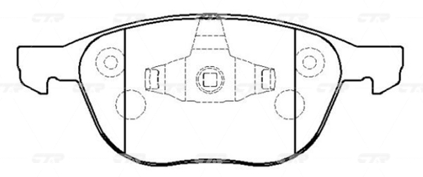 

Тормозные колодки Ctr передние GK0159