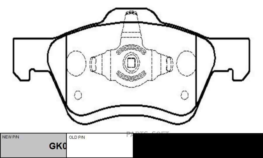 

Тормозные колодки Ctr GK0204