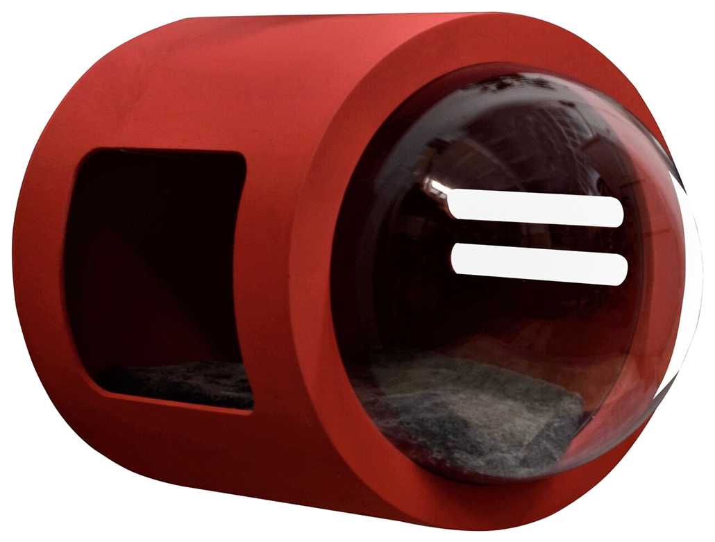 Настенный домик-капсула PetsApartments Д110040, размер XL, красный