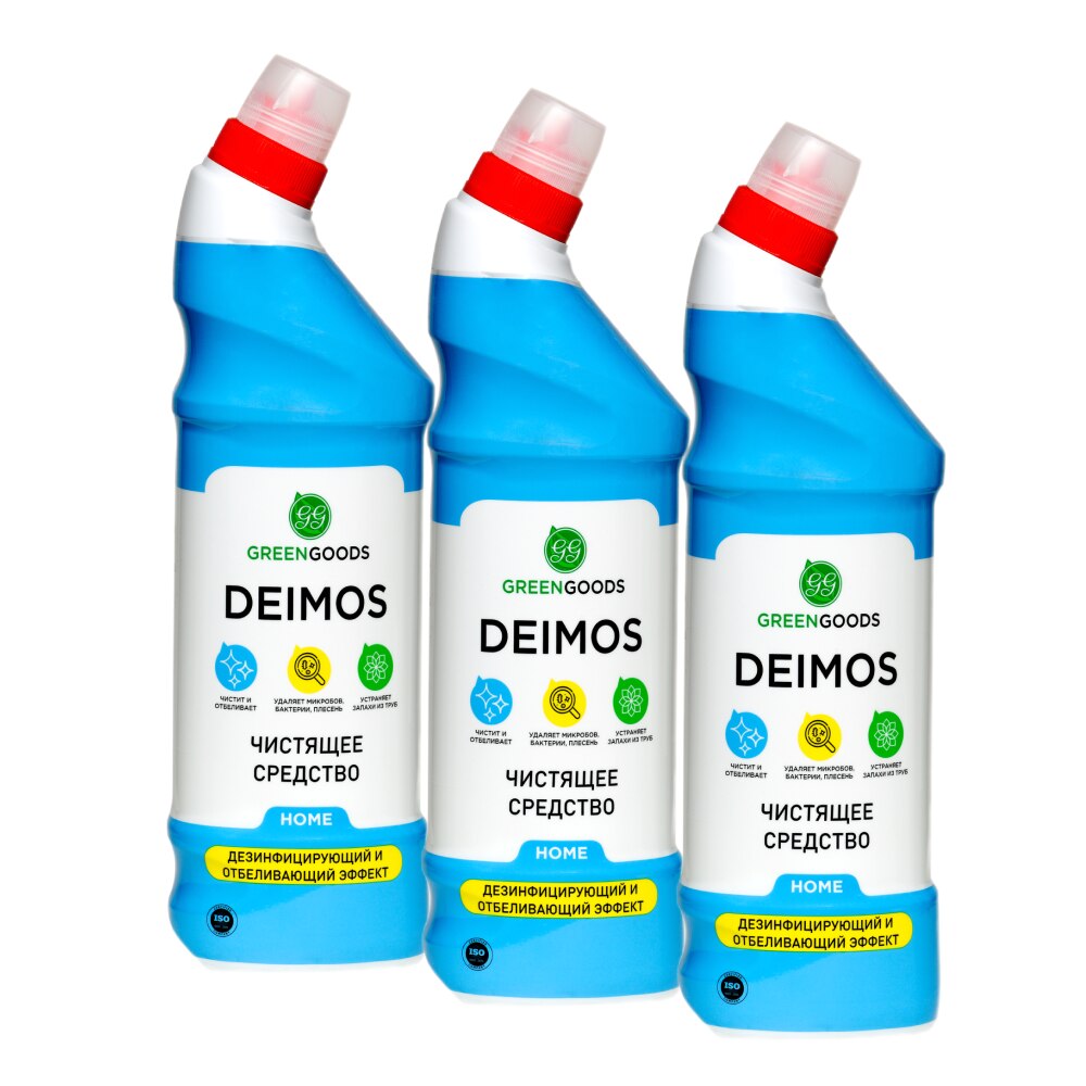 Чистящее средство универсальное с хлором Green Goods Deimos Home 3x750 мл