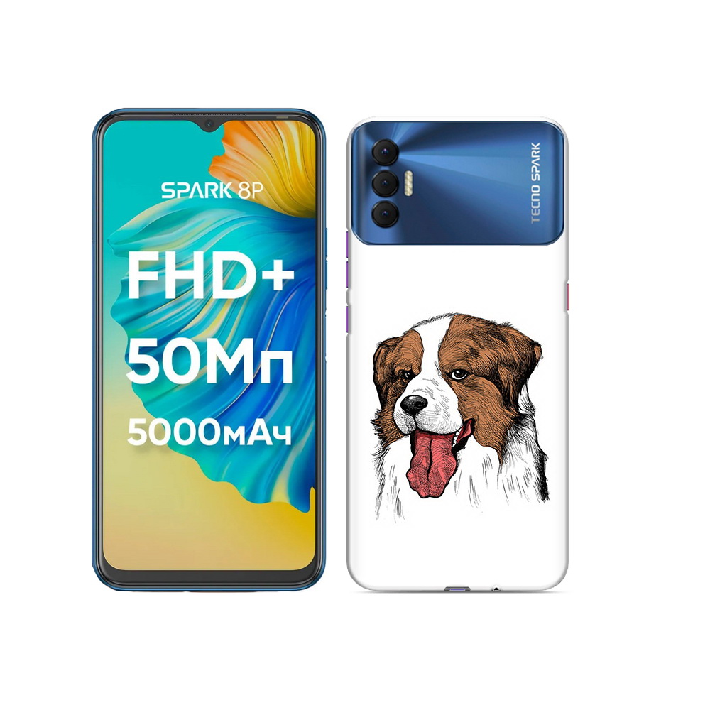 

Чехол MyPads Tocco для Tecno Spark 8P бетховен, Прозрачный, Tocco