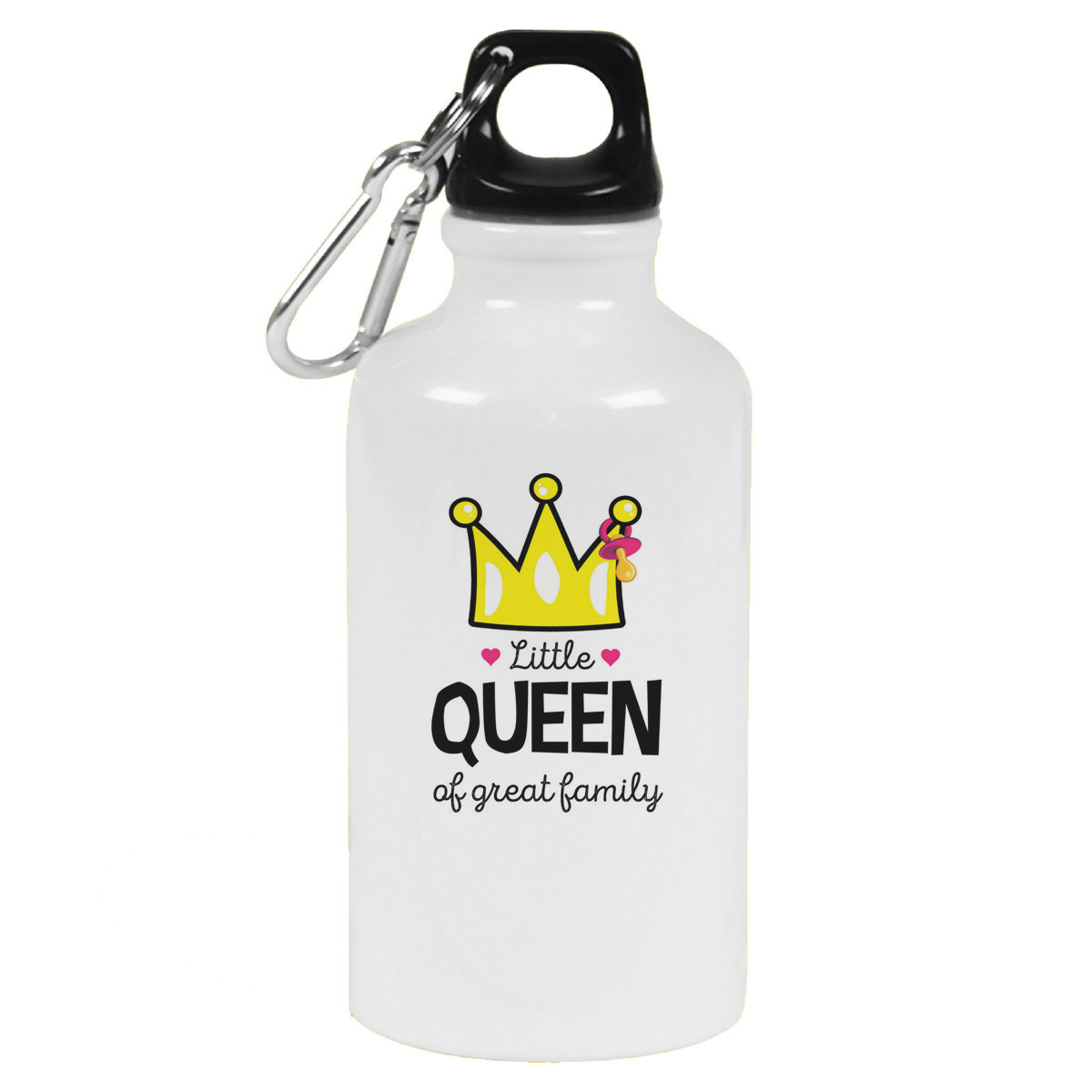 Бутылка спортивная CoolPodarok Маленькая королева прекрасной семьи Дочь