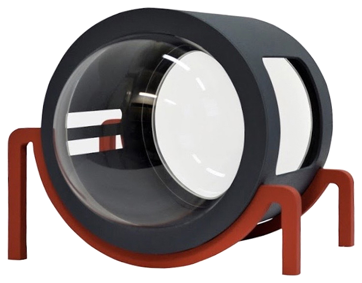 Напольный домик-капсула PetsApartments Д080434, размер M, черный, красный